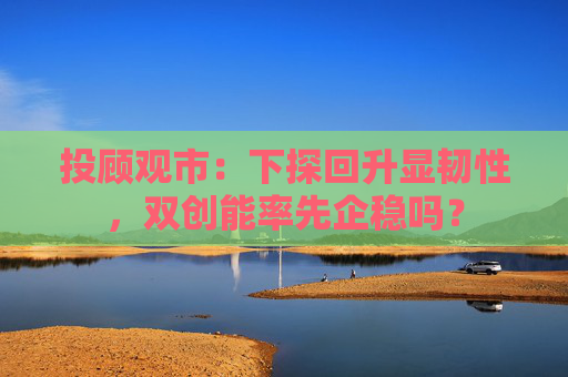 投顾观市:下探回升显韧性,双创能率先企稳吗? 第1张 投顾观市:下探回升显韧性,双创能率先企稳吗? 第1张
