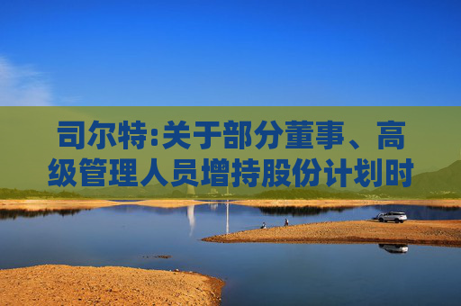 司尔特:关于部分董事、高级管理人员增持股份计划时间过半的进展公告