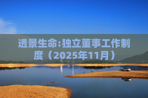 透景生命:独立董事工作制度(2025年11月)