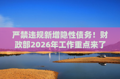 严禁违规新增隐性债务！财政部2026年工作重点来了