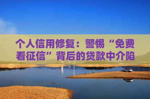 个人信用修复：警惕“免费看征信”背后的贷款中介陷阱