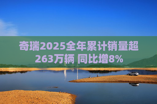 奇瑞2025全年累计销量超263万辆 同比增8%  第1张