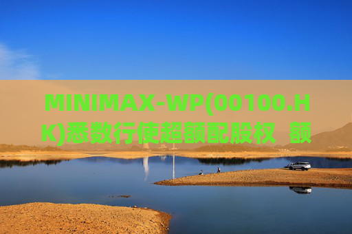 MINIMAX-WP(00100.HK)悉数行使超额配股权  额外筹资6.97亿港元