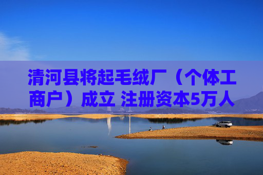 清河县将起毛绒厂(个体工商户)成立 注册资本5万人民币