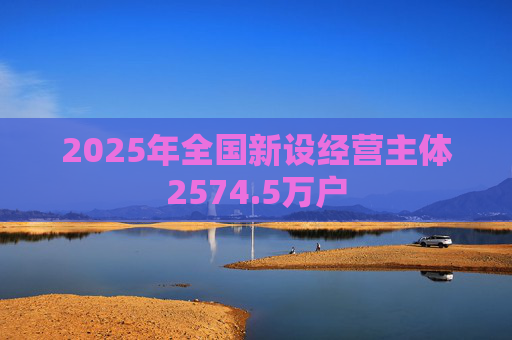 2025年全国新设经营主体2574.5万户