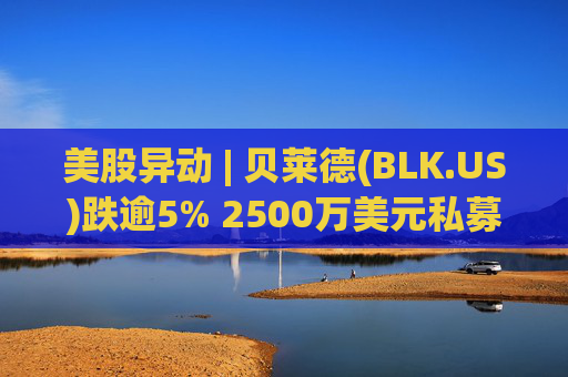 美股异动 | 贝莱德(BLK.US)跌逾5% 2500万美元私募贷款估值归零  第1张