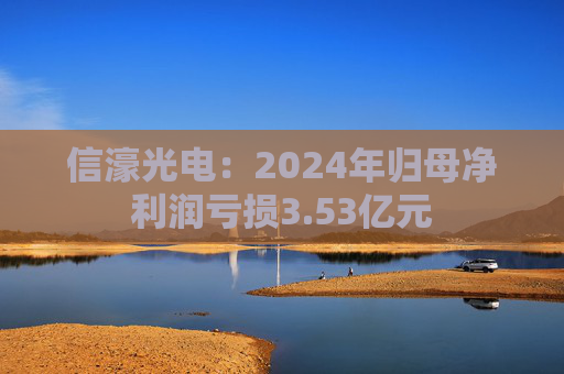 信濠光电:2024年归母净利润亏损3.53亿元