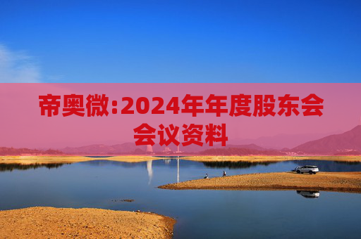 帝奥微:2024年年度股东会会议资料
