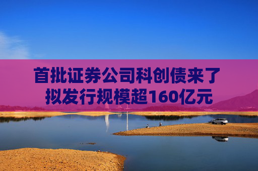 首批证券公司科创债来了 拟发行规模超160亿元  第1张