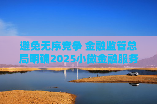 避免无序竞争 金融监管总局明确2025小微金融服务新目标  第1张