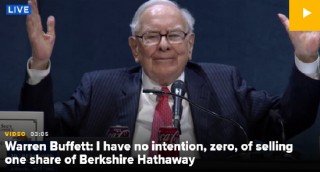 巴菲特压轴声明：绝不抛售任何伯克希尔股票