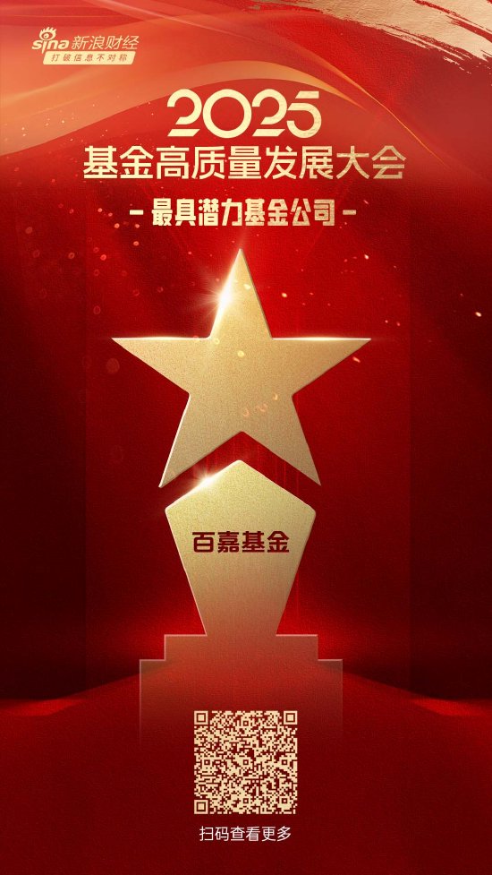 2025公募基金荣誉榜:百嘉基金获得最具潜力基金公司荣誉 第1张 2025公募基金荣誉榜:百嘉基金获得最具潜力基金公司荣誉 第1张