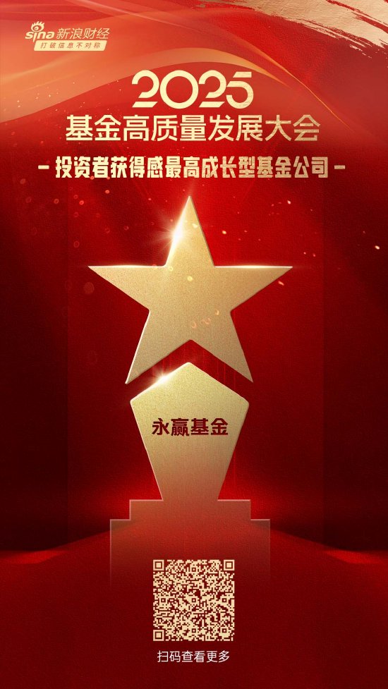 2025公募基金荣誉榜：永赢基金获得2025投资者获得感最高成长型基金公司荣誉  第1张