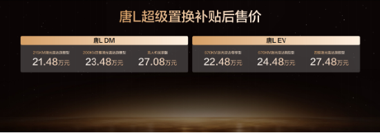 OTA进阶及新车色发布,比亚迪唐L置换补贴后售价21.48万元起 第1张 OTA进阶及新车色发布,比亚迪唐L置换补贴后售价21.48万元起 第1张