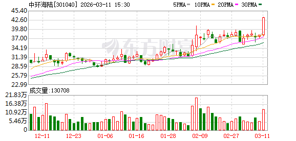 中环海陆现12笔大宗交易 均为折价成交 第1张 中环海陆现12笔大宗交易 均为折价成交 第1张